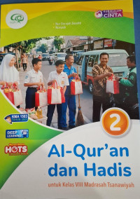 Image of AL-QUR\'AN dan HADIS MTs KBC KELAS VIII